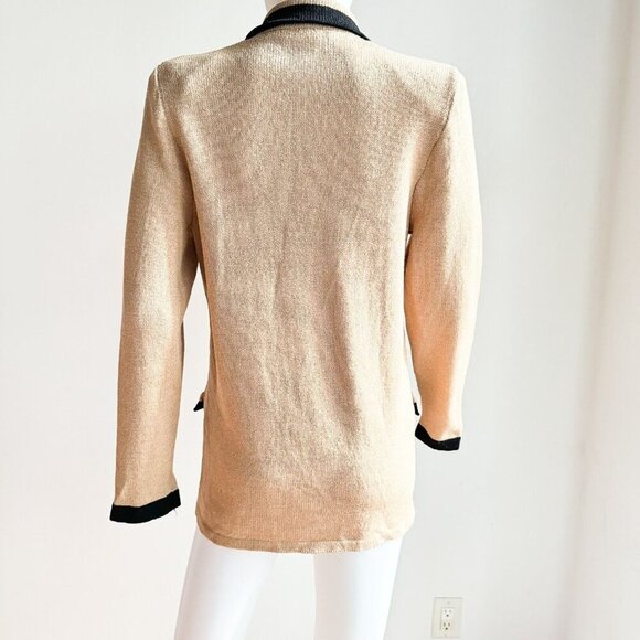 Marni Knits Camel Brown Knit Classic Wool Blend Blazer Jacket M - Picture 4 of 8